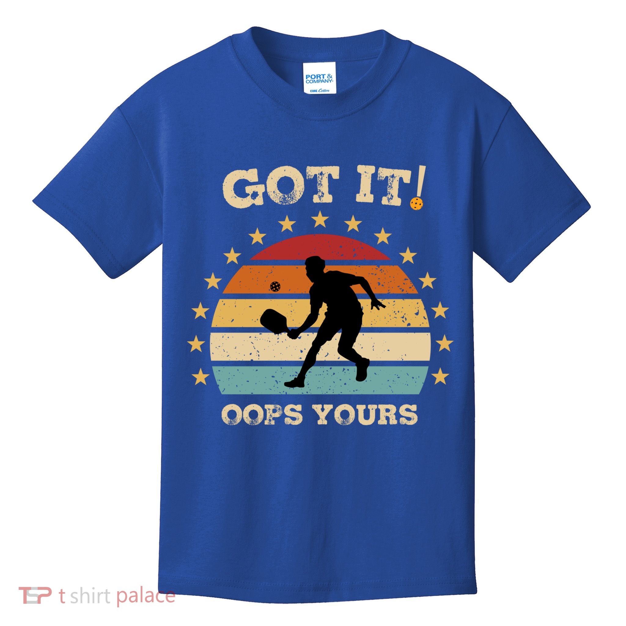 Got It Oops Yours Funny Pickleball Lovers Retro Distressed Gift Kids T-Shirt