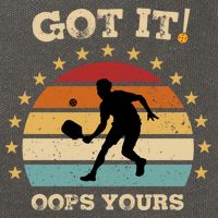 Got It Oops Yours Funny Pickleball Lovers Retro Distressed Gift Cotton Canvas Backpack