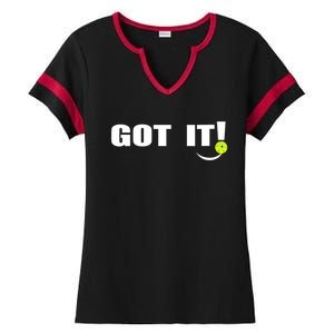 Got It Oops Yours Funny Pickleball Lovers Ladies Halftime Notch Neck Tee