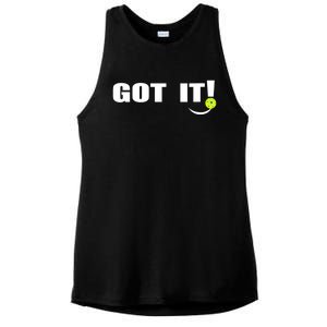 Got It Oops Yours Funny Pickleball Lovers Ladies PosiCharge Tri-Blend Wicking Tank