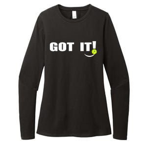 Got It Oops Yours Funny Pickleball Lovers Womens CVC Long Sleeve Shirt