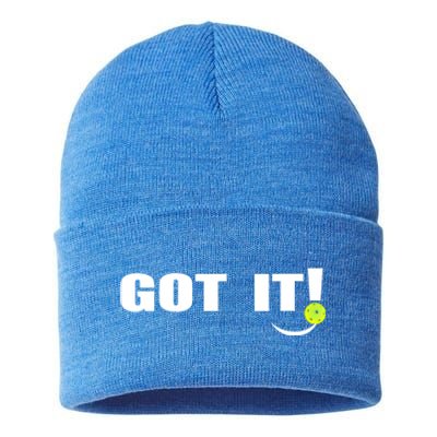 Got It Oops Yours Funny Pickleball Lovers Sustainable Knit Beanie