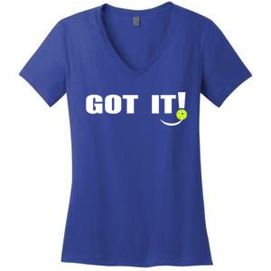 Got It Oops Yours Funny Pickleball Lovers Women's V-Neck T-Shirt