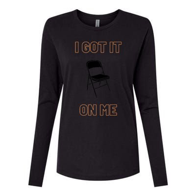 Got It On Me Folding Chair Womens Cotton Relaxed Long Sleeve T-Shirt