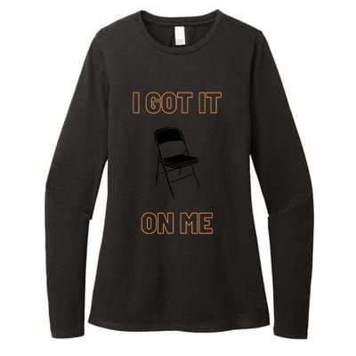 Got It On Me Folding Chair Womens CVC Long Sleeve Shirt