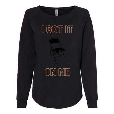 Got It On Me Folding Chair Womens California Wash Sweatshirt