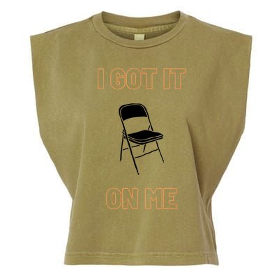 Got It On Me Folding Chair Garment-Dyed Women's Muscle Tee