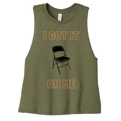 Got It On Me Folding Chair Women's Racerback Cropped Tank