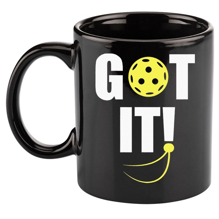 GOT IT! Wo Pickleball 11oz C Handle Ceramic Mug