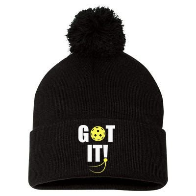 GOT IT! Wo Pickleball Pom Pom 12in Knit Beanie