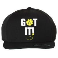 GOT IT! Wo Pickleball Wool Snapback Cap