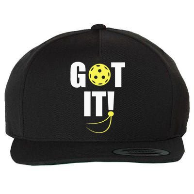 GOT IT! Wo Pickleball Wool Snapback Cap