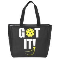 GOT IT! Wo Pickleball Zip Tote Bag