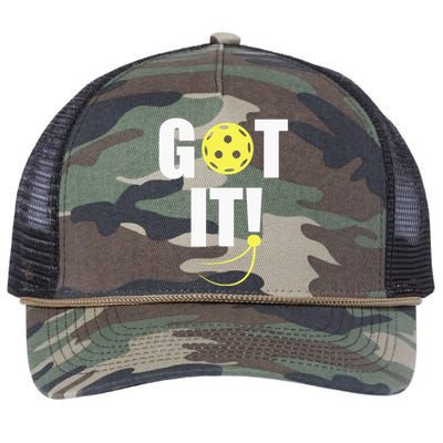 GOT IT! Wo Pickleball Retro Rope Trucker Hat Cap