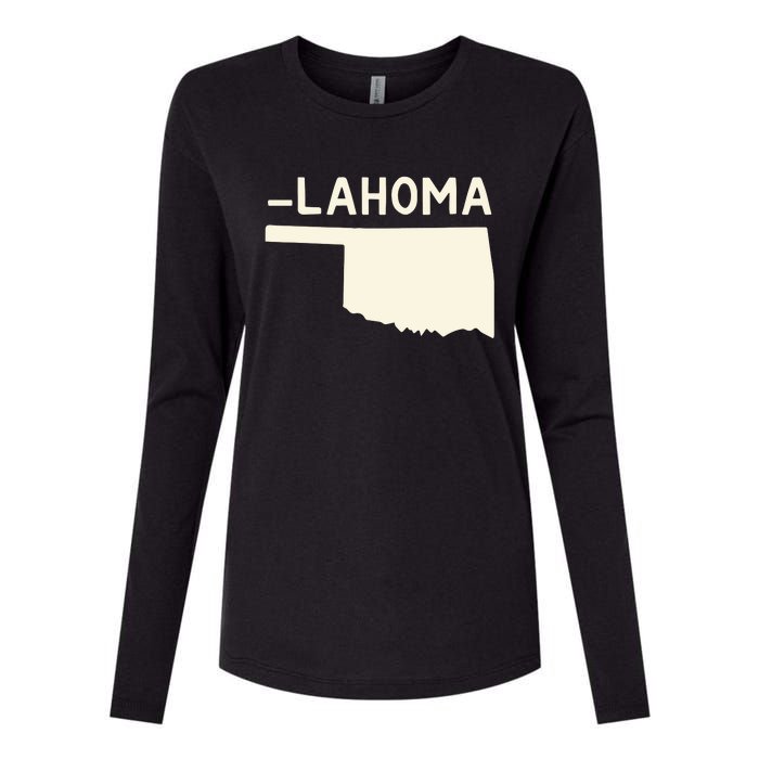 Gotfunny IM Oklahoma Womens Cotton Relaxed Long Sleeve T-Shirt