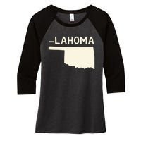 Gotfunny IM Oklahoma Women's Tri-Blend 3/4-Sleeve Raglan Shirt