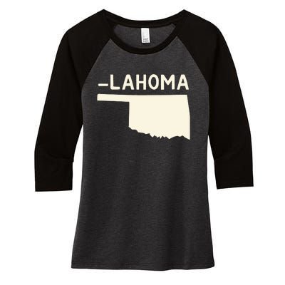 Gotfunny IM Oklahoma Women's Tri-Blend 3/4-Sleeve Raglan Shirt