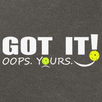 Got It Oops Yours Funny Pickleball Lovers Cotton Canvas Backpack
