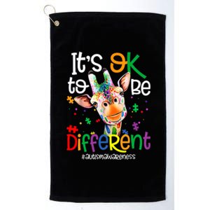 Giraffe Its Okay To Be Different Autism Awareness Platinum Collection Golf Towel