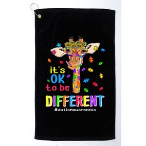 Giraffe It's Ok To Be Different ASD Awareness Platinum Collection Golf Towel