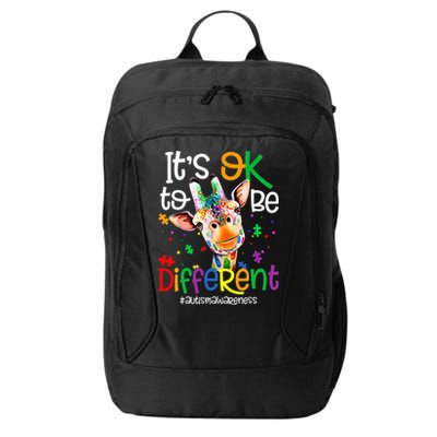 giraffe its okay to be different ASD Awareness City Backpack