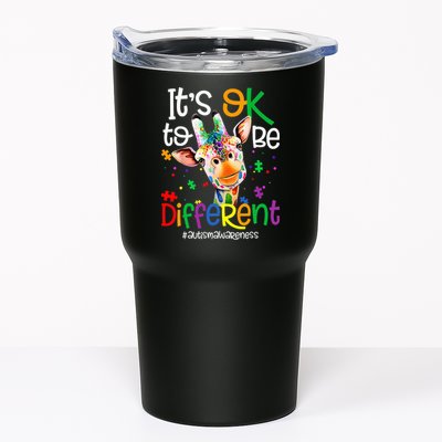 giraffe its okay to be different ASD Awareness Tumbler