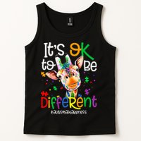 giraffe its okay to be different ASD Awareness Tank Top