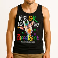 giraffe its okay to be different ASD Awareness Tank Top