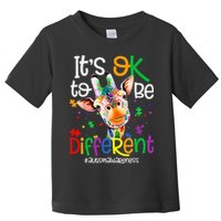 giraffe its okay to be different ASD Awareness Toddler T-Shirt