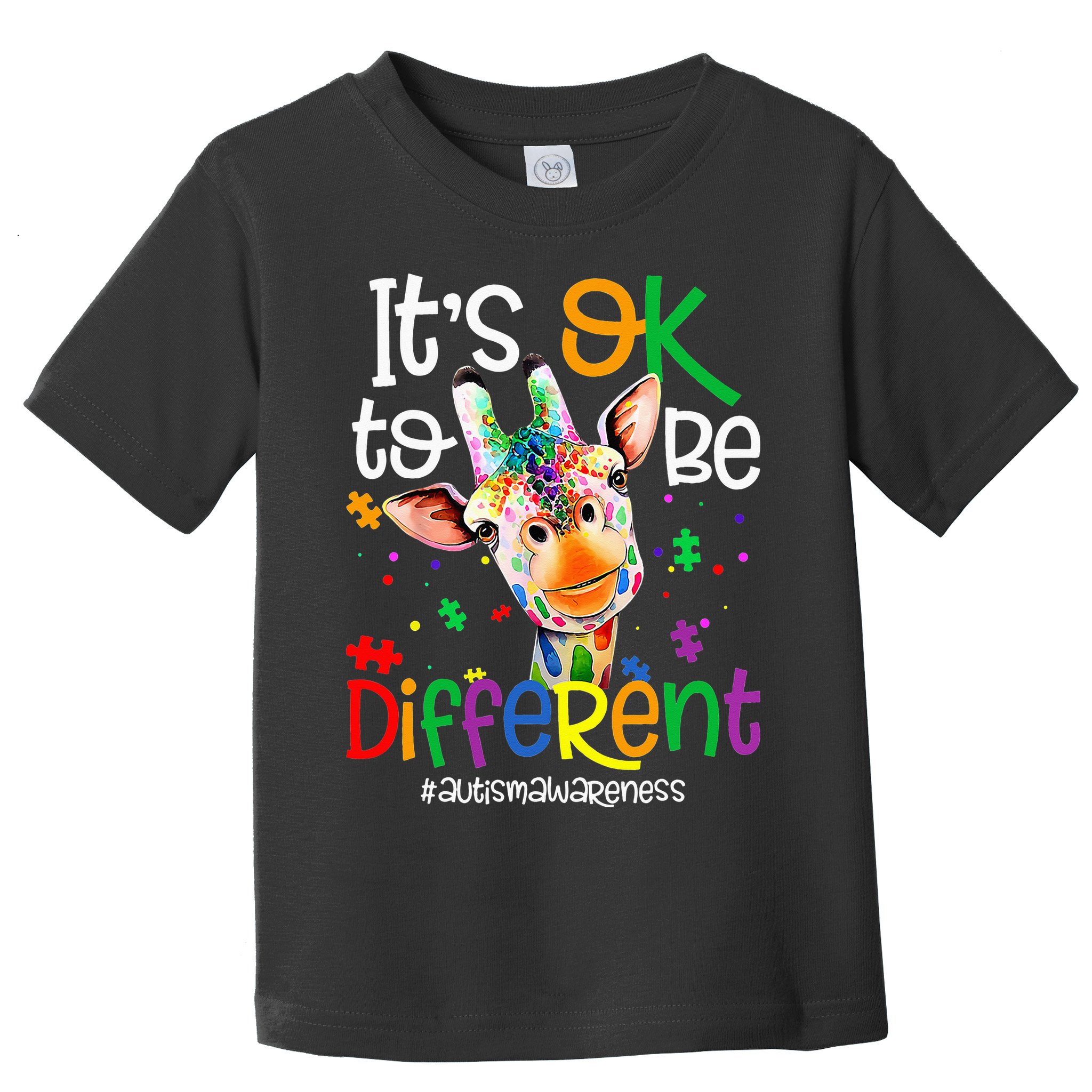 giraffe its okay to be different ASD Awareness Toddler T-Shirt