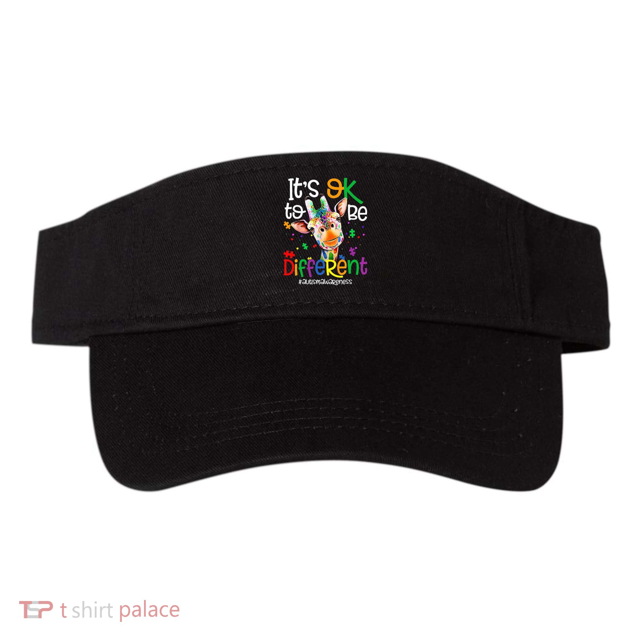 giraffe its okay to be different ASD Awareness Visor
