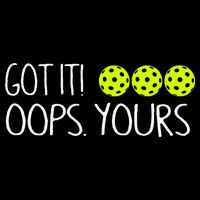 Got It Oops Yours Pickleball Lovers 7-Panel Snapback Hat