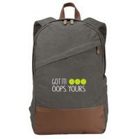 Got It Oops Yours Pickleball Lovers Cotton Canvas Backpack