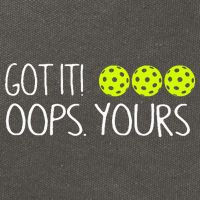 Got It Oops Yours Pickleball Lovers Cotton Canvas Backpack