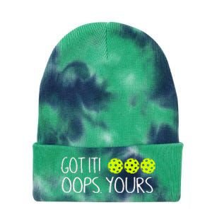 Got It Oops Yours Pickleball Lovers Tie Dye 12in Knit Beanie