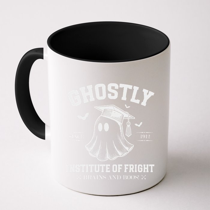 Ghostly Institute Of Fright Brains And Boos Halloween Coffee Mug