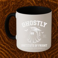 Ghostly Institute Of Fright Brains And Boos Halloween Coffee Mug