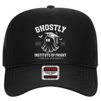 Ghostly Institute Of Fright Brains And Boos Halloween Trucker Hat