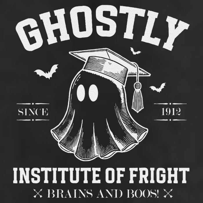Ghostly Institute Of Fright Brains And Boos Halloween Trucker Hat