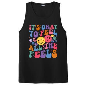 Groovy ItS Ok To Feel All The Feels Emotions Mental Health PosiCharge Competitor Tank