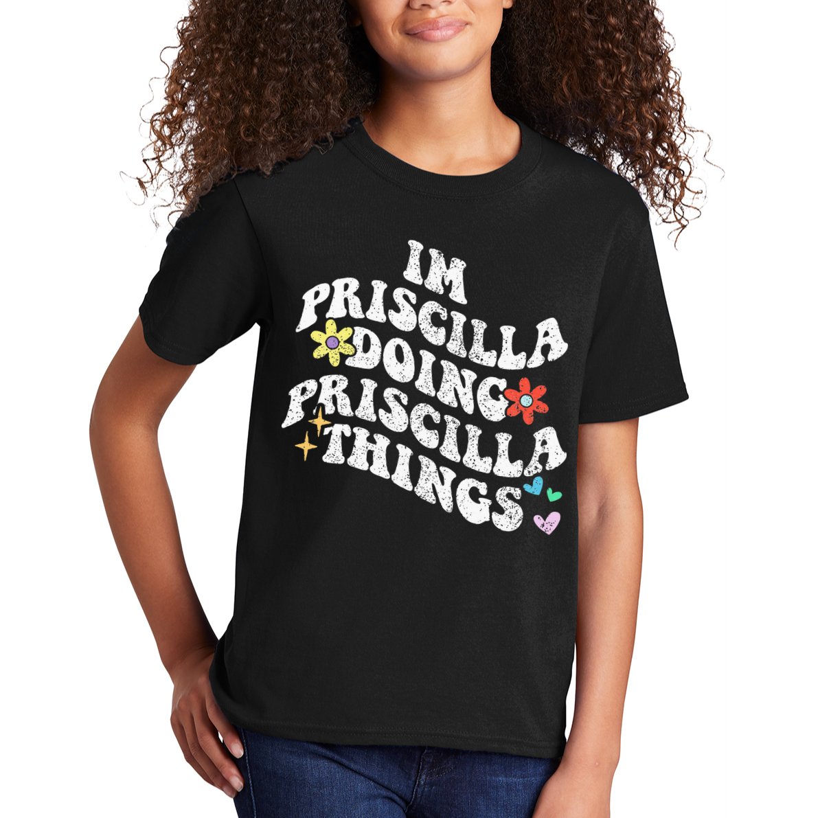 Groovy Im Priscilla Doing Priscilla Things Funny MotherS Kids T-Shirt