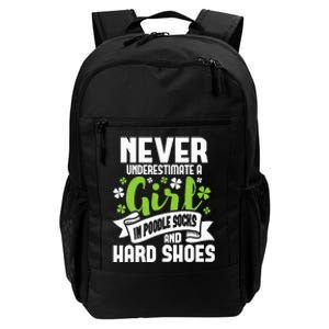 Girl In Poodle Socks Irish Dancer Ceili Reel Dance Feis Daily Commute Backpack