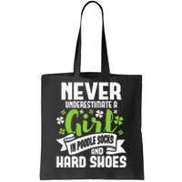 Girl In Poodle Socks Irish Dancer Ceili Reel Dance Feis Tote Bag