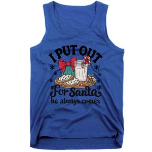 Groovy I Put Out For Santa He Always Comes Christmas Holiday Gift Tank Top