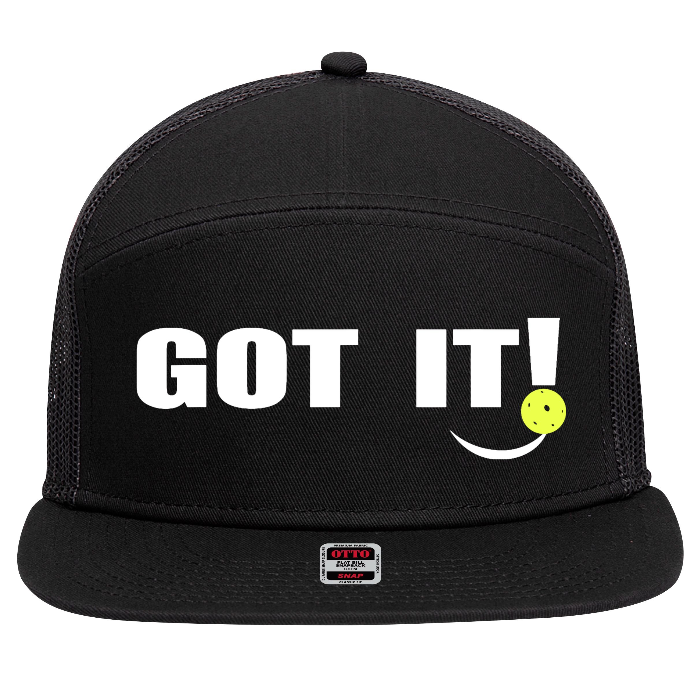 Got It Pickleball Lover Oops Yours Funny 7 Panel Mesh Trucker Snapback Hat