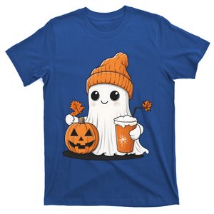 Ghost Ing Pumpkin Spice Coffee Halloween Thanksgiving Funny Gift T-Shirt