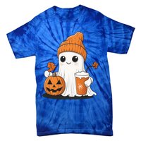 Ghost Ing Pumpkin Spice Coffee Halloween Thanksgiving Funny Gift Tie-Dye T-Shirt