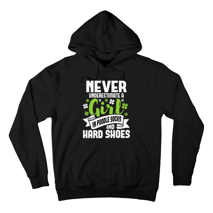 Girl In Poodle Socks Irish Dancer Ceili Reel Dance Feis Hoodie