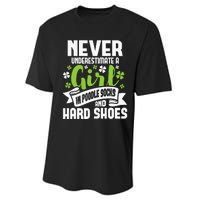 Girl In Poodle Socks Irish Dancer Ceili Reel Dance Feis Performance Sprint T-Shirt