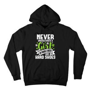 Girl In Poodle Socks Irish Dancer Ceili Reel Dance Feis Tall Hoodie